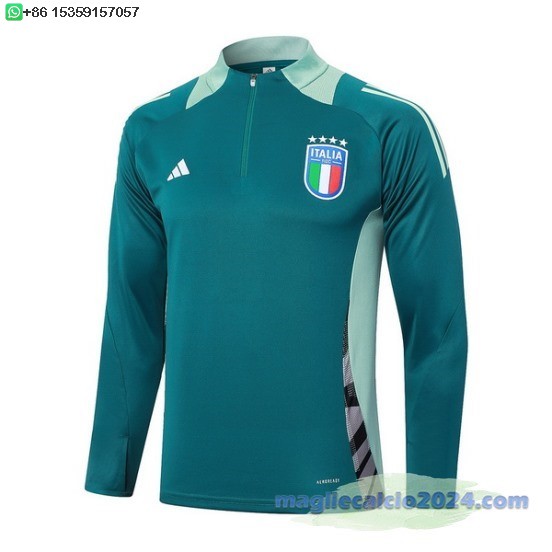 Ropa Deportiva Con Cremallera Larga Italia 2024 Verde Poco Prezzo