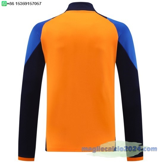 Ropa Deportiva Con Cremallera Larga Juventus 2024 2025 Arancione Blu Poco Prezzo