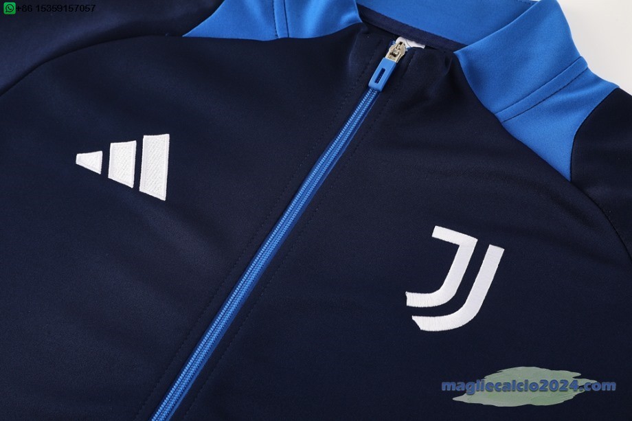 Ropa Deportiva Con Cremallera Larga Juventus 2024 2025 Blu Navy Arancione Poco Prezzo