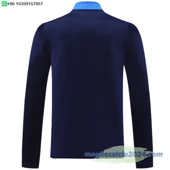 Ropa Deportiva Con Cremallera Larga Juventus 2024 2025 Blu Navy Arancione Poco Prezzo
