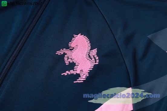 Ropa Deportiva Con Cremallera Larga Juventus 2024 2025 Blu Navy I Rosa Poco Prezzo
