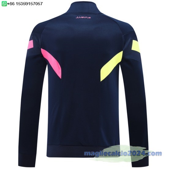 Ropa Deportiva Con Cremallera Larga Juventus 2024 2025 Blu Navy Rosa Poco Prezzo