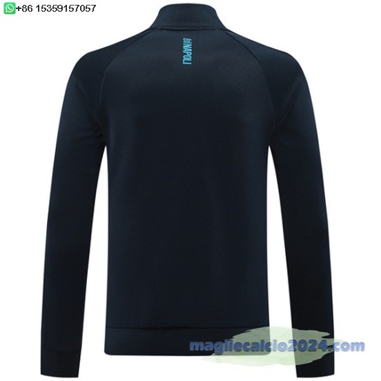 Ropa Deportiva Con Cremallera Larga Napoli 2024 2025 Blu Navy Poco Prezzo