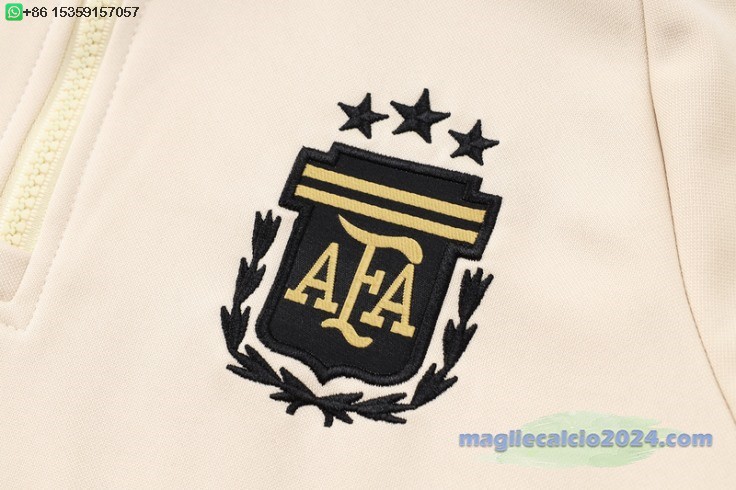 Set Completo Chaqueta Con Capucha Argentina 2024 Giallo Nero Poco Prezzo