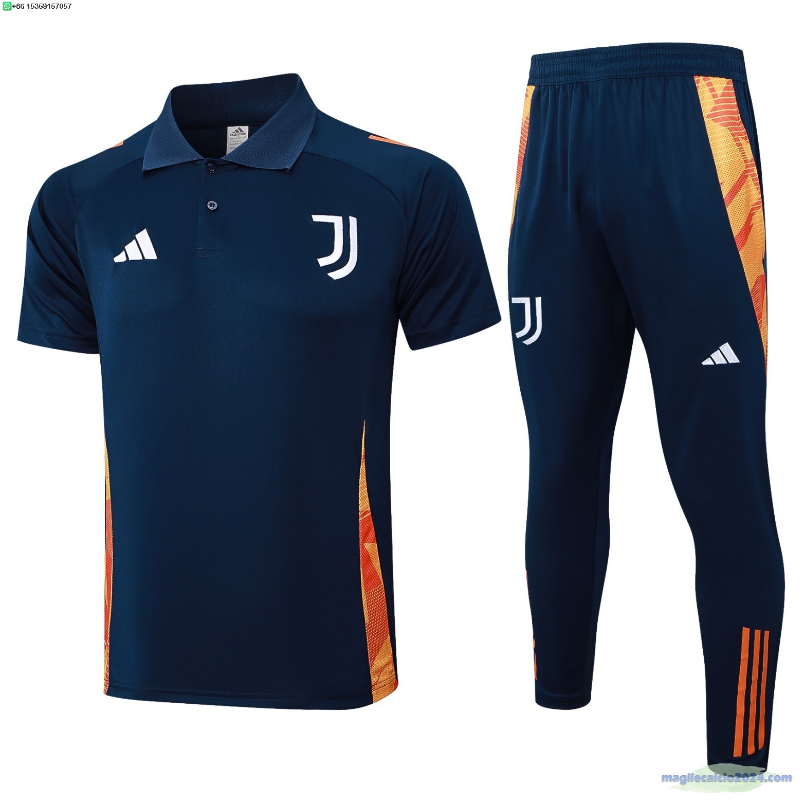 Set Completo Polo Juventus 2024 2025 Blu Navy Poco Prezzo