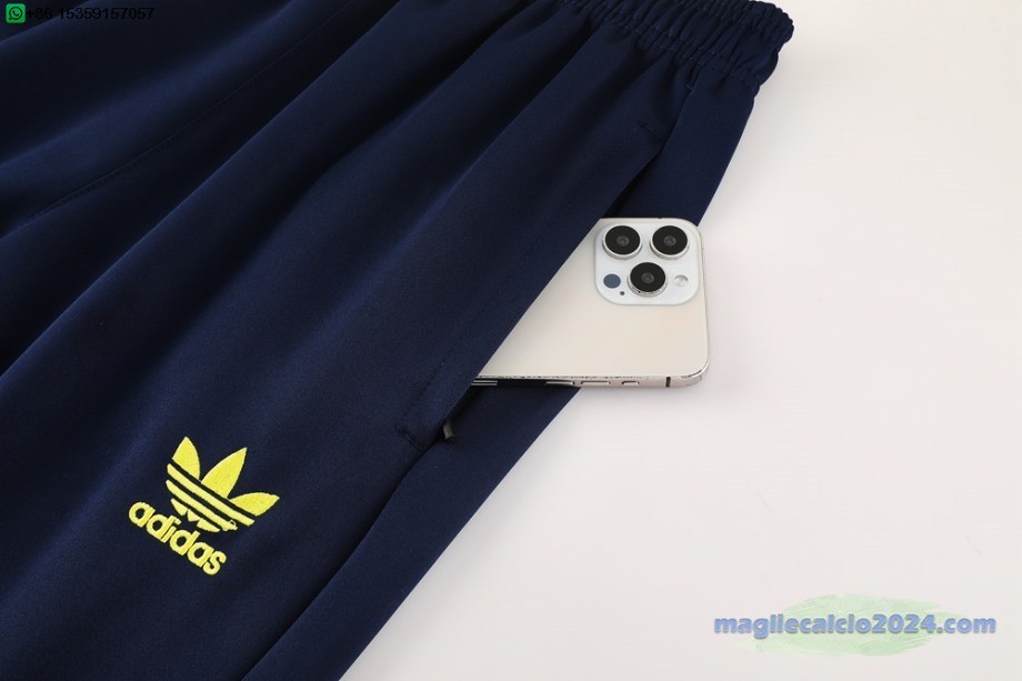 Set Completo Ropa Deportiva Con Cremallera Larga Juventus 2024 2025 Blu Navy Rosa Poco Prezzo
