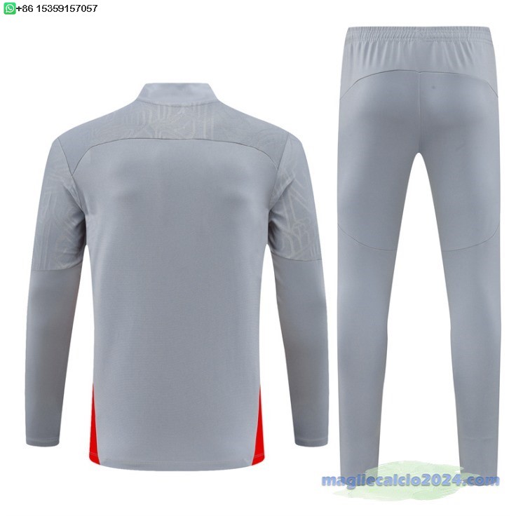 Set Completo Sudadera Formazione AC Milan 2024 2025 Grigio Poco Prezzo