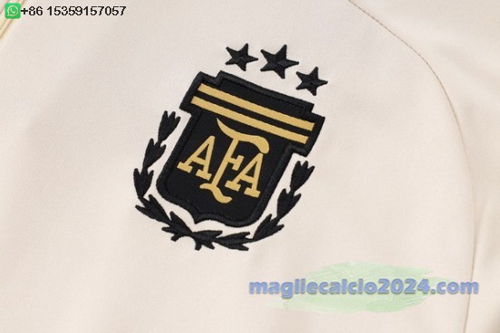 Set Completo Sudadera Formazione Argentina 2024 Giallo Blu Poco Prezzo