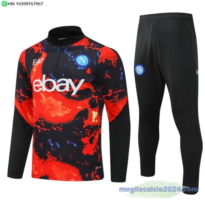 Set Completo Sudadera Formazione Bambino Napoli 2024 2025 Poco Prezzo