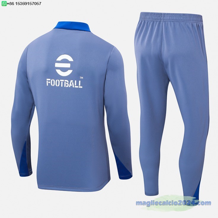 Set Completo Sudadera Formazione Inter Milan 2024 2025 Blu I Luce Poco Prezzo