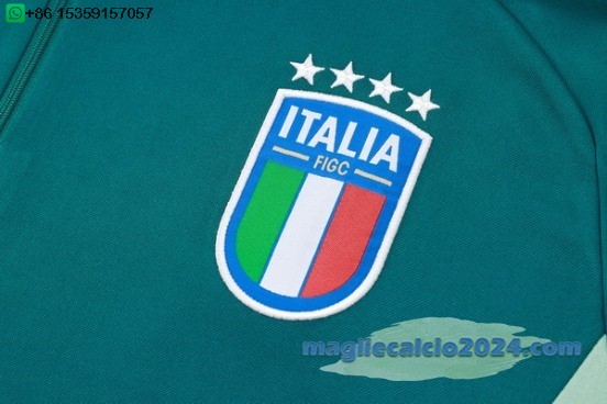 Set Completo Sudadera Formazione Italia 2024 Verde Poco Prezzo