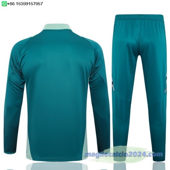 Set Completo Sudadera Formazione Italia 2024 Verde Poco Prezzo