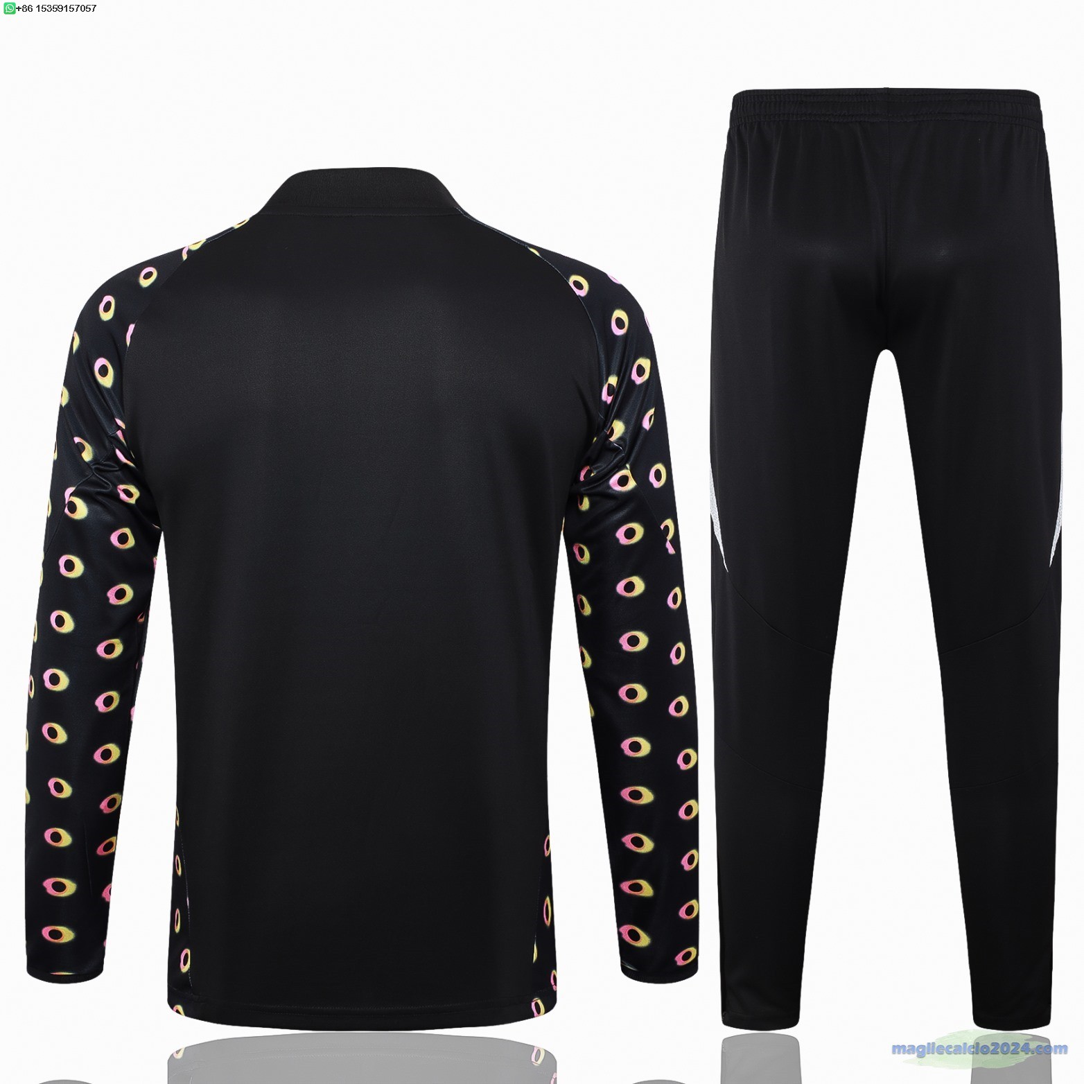 Set Completo Sudadera Formazione Juventus 2024 2025 Nero Bianco Poco Prezzo