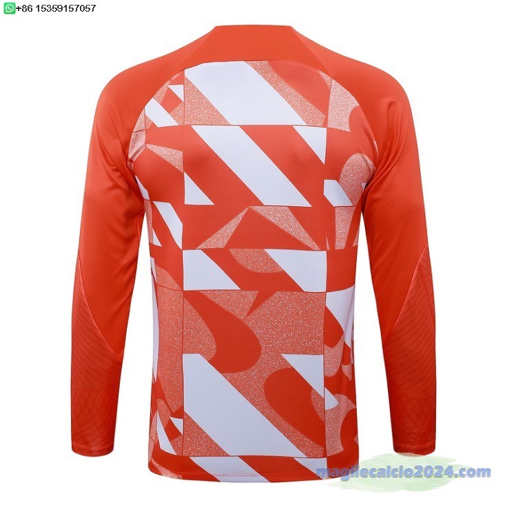 Sudadera Formazione Inter Milan 2024 2025 Arancione Bianco Poco Prezzo