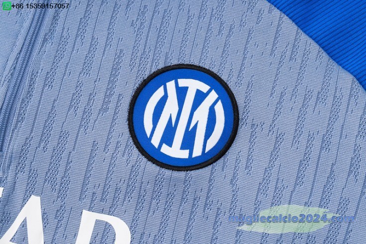 Sudadera Formazione Inter Milan 2024 2025 Blu Luce Poco Prezzo