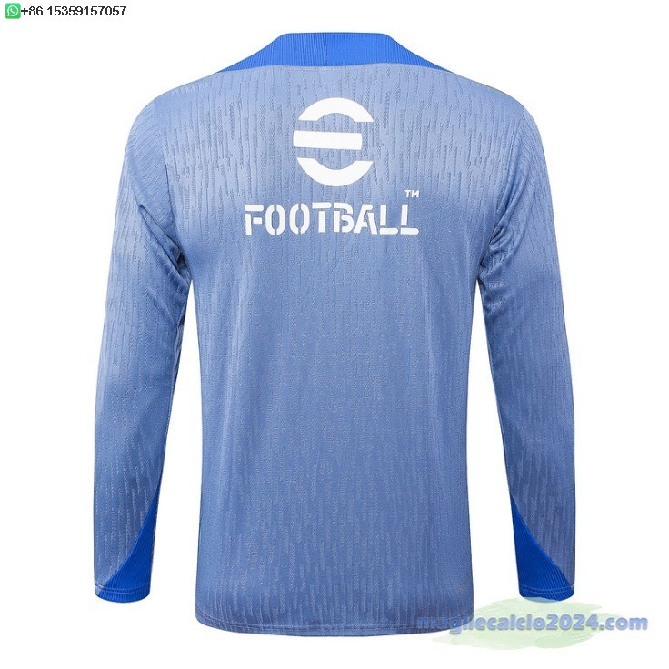 Sudadera Formazione Inter Milan 2024 2025 Blu Luce Poco Prezzo
