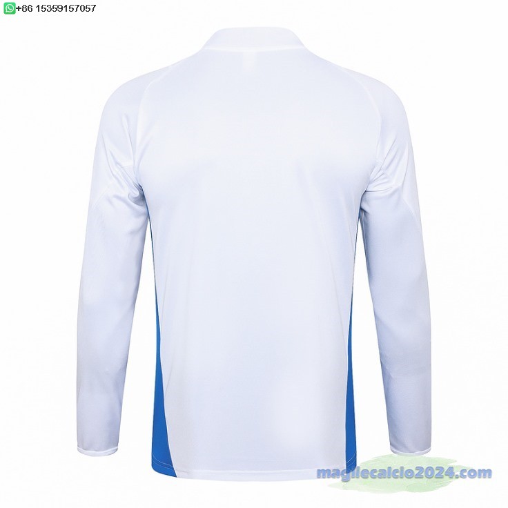 Sudadera Formazione Italia 2024 Bianco Blu Poco Prezzo