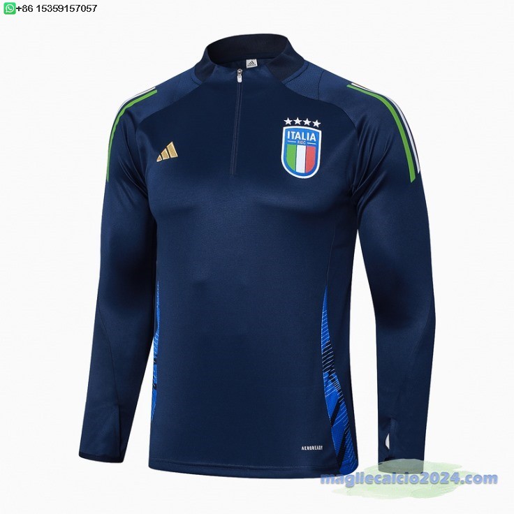 Sudadera Formazione Italia 2024 Blu Navy Poco Prezzo