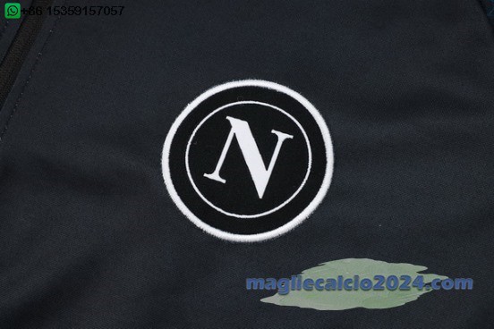 Sudadera Formazione Napoli 2024 2025 Blu Nero Poco Prezzo