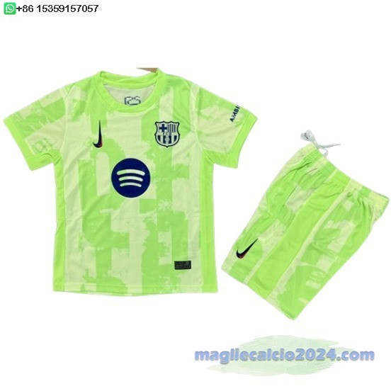 Terza Conjunto De Bambino Barcelona 2024 2025 I Verde Poco Prezzo