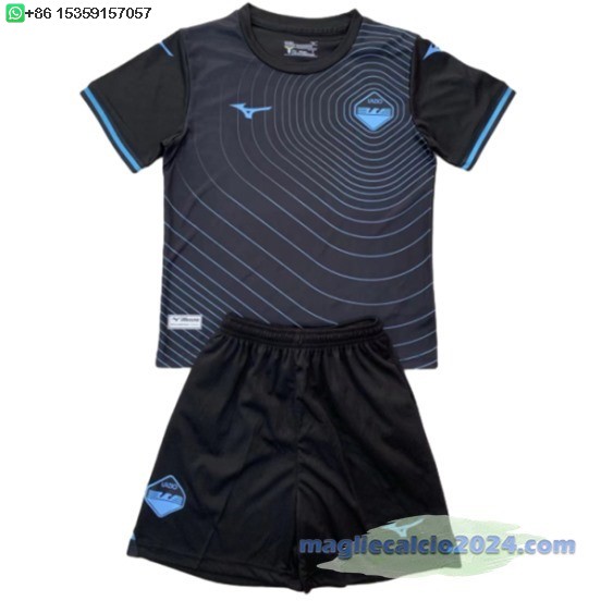 Terza Conjunto De Bambino Lazio 2024 2025 Nero Poco Prezzo