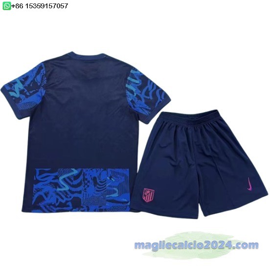 Terza Conjunto De Uomo Atletico Madrid 2024 2025 Blu Poco Prezzo