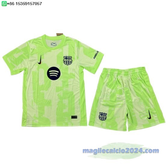 Terza Conjunto De Uomo Barcelona 2024 2025 I Verde Poco Prezzo