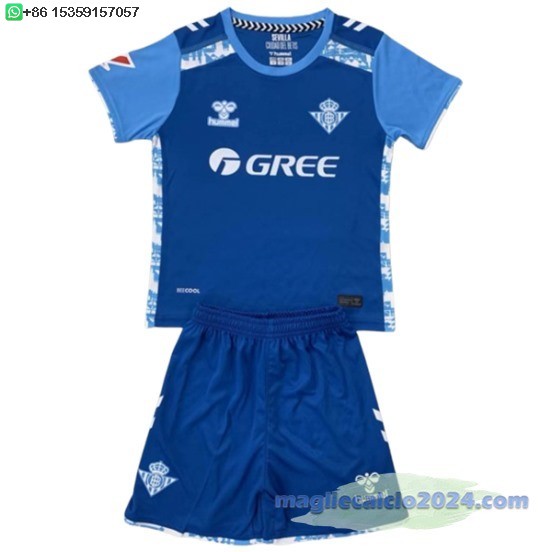 Terza Conjunto De Uomo Real Betis 2024 2025 Blu Poco Prezzo