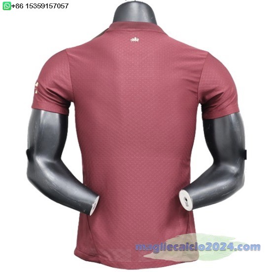 Terza Giocatori Maglia Manchester City 2024 2025 Rosso Poco Prezzo