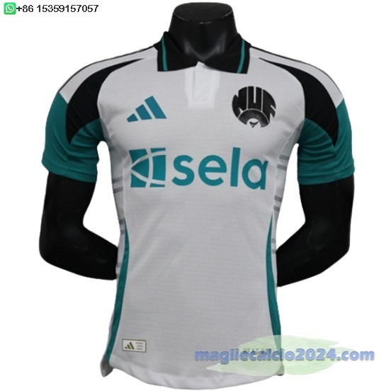 Terza Giocatori Maglia Newcastle United 2024 2025 Bianco Poco Prezzo