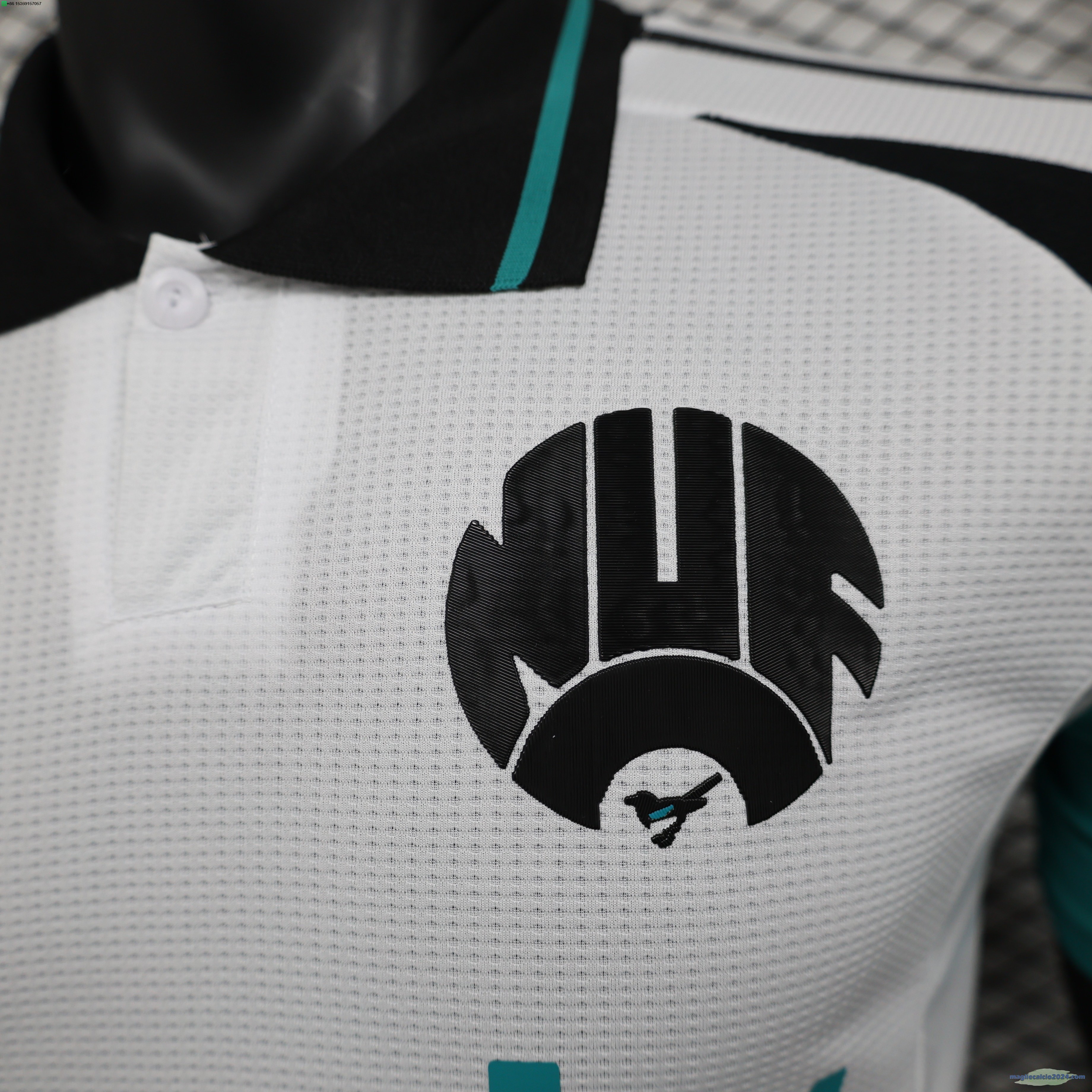 Terza Giocatori Maglia Newcastle United 2024 2025 Bianco Poco Prezzo