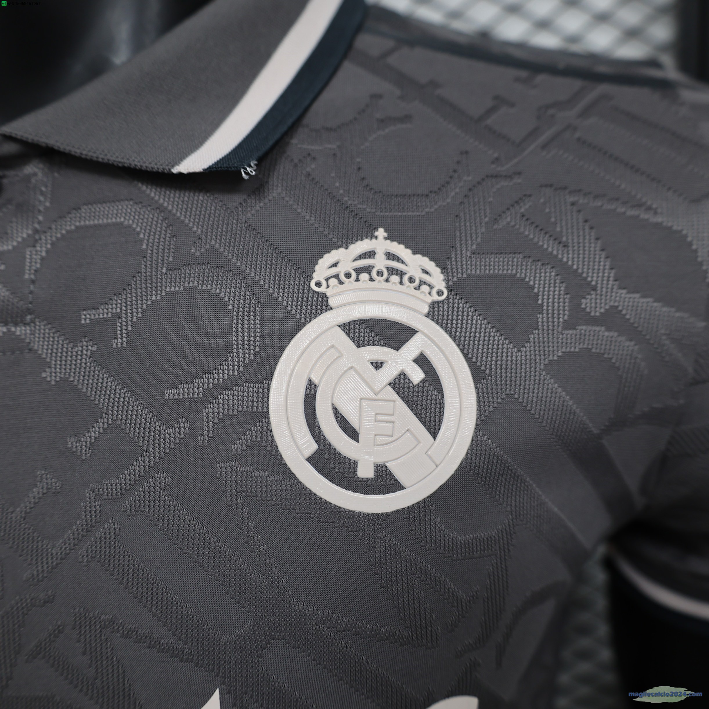 Terza Giocatori Maglia Real Madrid 2024 2025 Nero Poco Prezzo