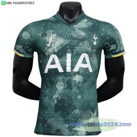 Terza Giocatori Maglia Tottenham Hotspur 2024 2025 Verde Poco Prezzo