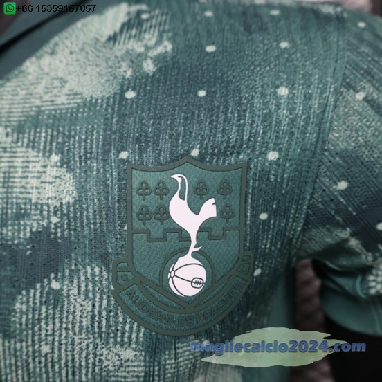 Terza Giocatori Maglia Tottenham Hotspur 2024 2025 Verde Poco Prezzo