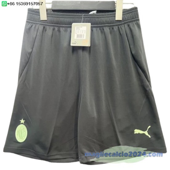 Terza Pantaloni AC Milan 2024 2025 Nero Poco Prezzo