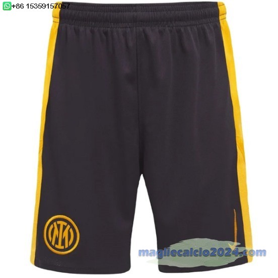 Terza Pantaloni Inter Milán 2024 2025 Nero Poco Prezzo