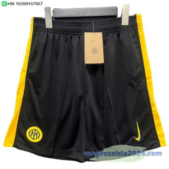 Terza Pantaloni Inter Milán 2024 2025 Nero Poco Prezzo