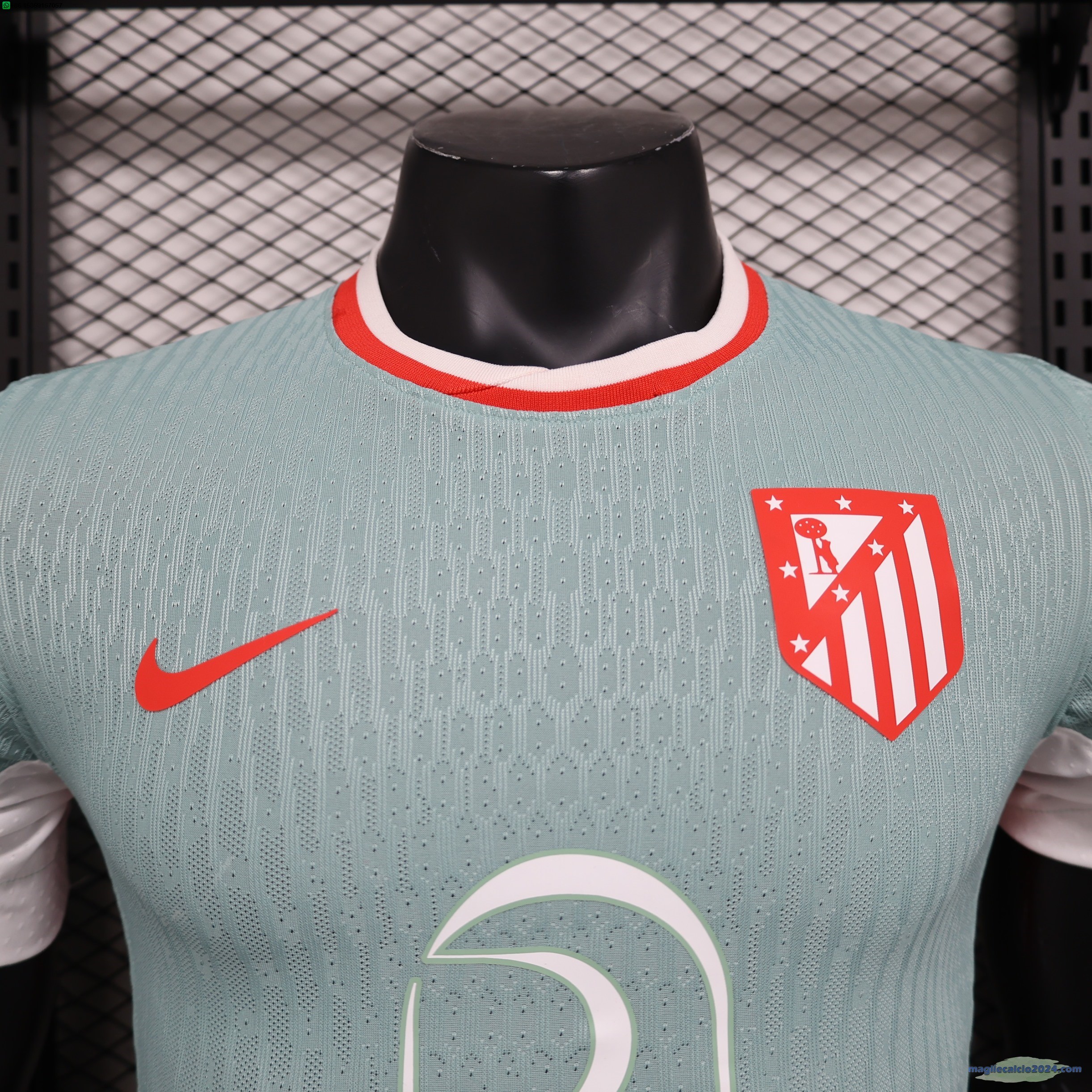 Thailandia Away Giocatori Maglia Atletico Madrid 2024 2025 Verde Poco Prezzo