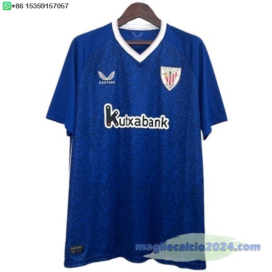 Thailandia Away Maglia Athletic Bilbao 2024 2025 Blu Poco Prezzo