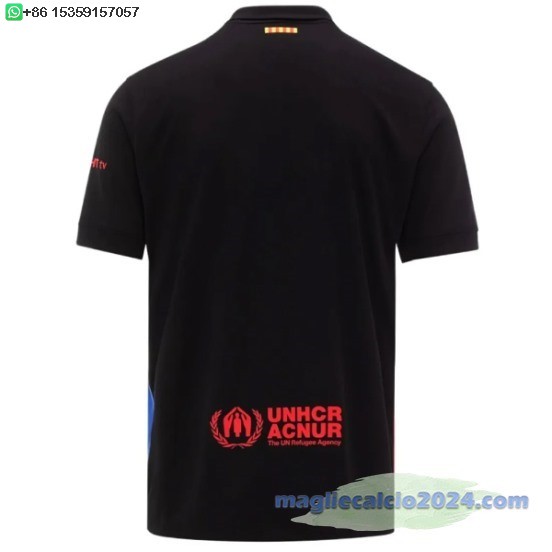 Thailandia Away Maglia Barcelona 2024 2025 Nero I Rosso Poco Prezzo