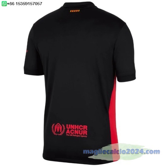 Thailandia Away Maglia Barcelona 2024 2025 Nero Rosso Poco Prezzo