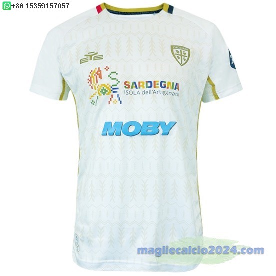 Thailandia Away Maglia Cagliari 2024 2025 Bianco Poco Prezzo