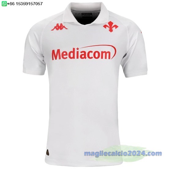 Thailandia Away Maglia Fiorentina 2024 2025 Bianco Poco Prezzo