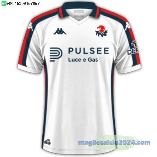 Thailandia Away Maglia Genoa 2024 2025 Bianco Poco Prezzo