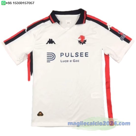 Thailandia Away Maglia Genoa 2024 2025 Bianco Poco Prezzo