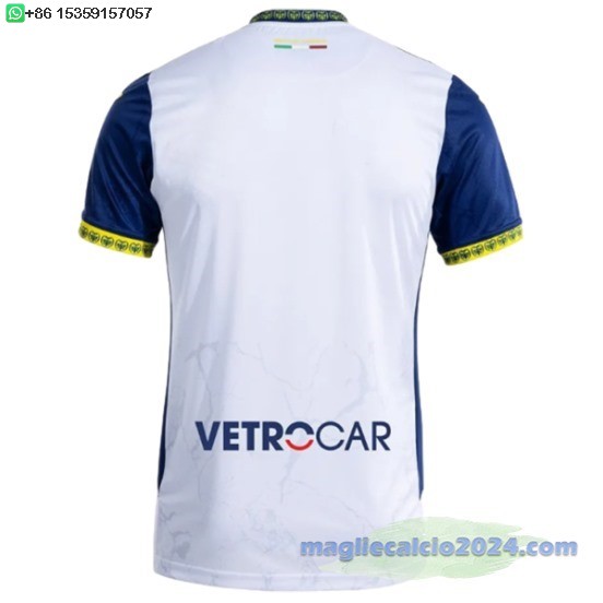 Thailandia Away Maglia Hellas Verona 2024 2025 Bianco Blu Poco Prezzo