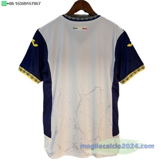 Thailandia Away Maglia Hellas Verona 2024 2025 Bianco I Blu Poco Prezzo