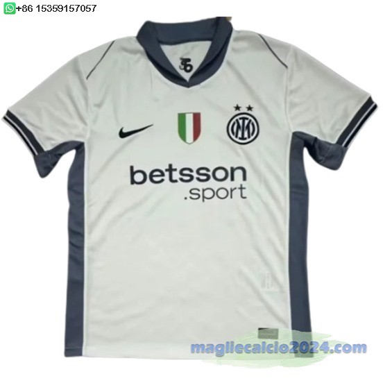 Thailandia Away Maglia Inter Milán 2024 2025 Bianco Poco Prezzo