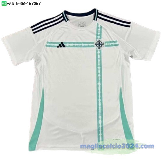 Thailandia Away Maglia Irlanda del Nord 2024 Bianco Poco Prezzo