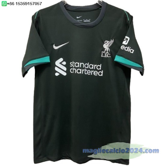 Thailandia Away Maglia Liverpool 2024 2025 Nero Poco Prezzo